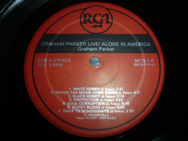 画像: GRAHAM PARKER/LIVE ! ALONE IN AMERICA