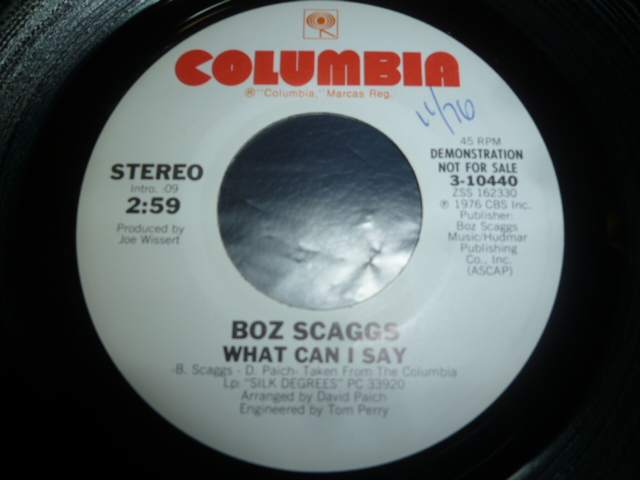 画像: BOZ SCAGGS/WHAT CAN I SAY