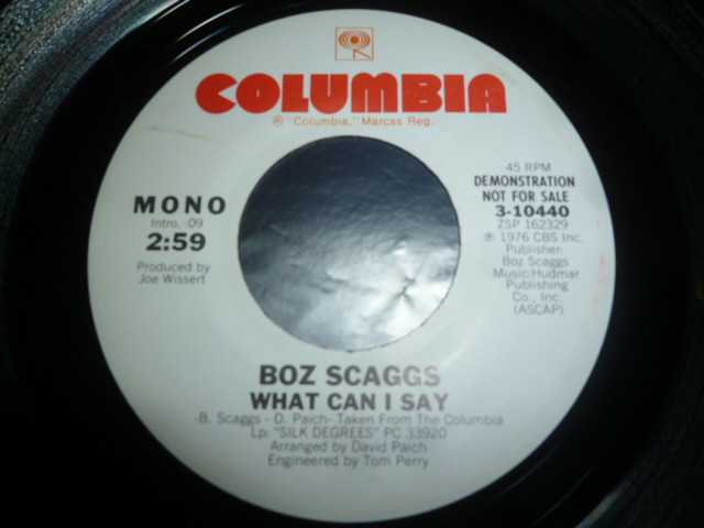 画像1: BOZ SCAGGS/WHAT CAN I SAY