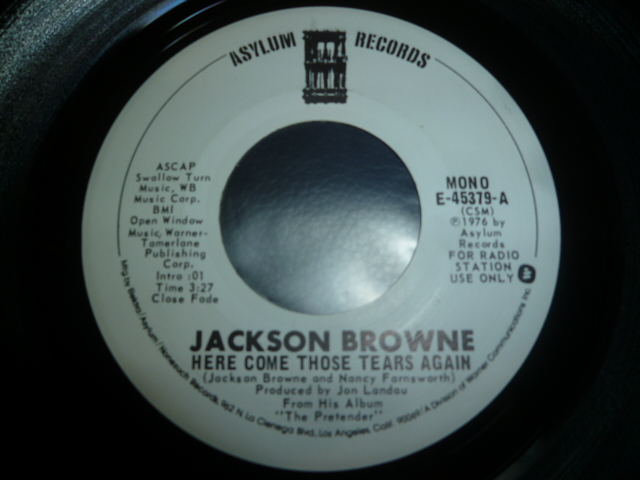 画像1: JACKSON BROWNE/HERE COME THOSE TEARS AGAIN