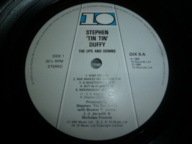 画像: STEPHEN 'TIN TIN' DUFFY/THE UPS AND DOWNS