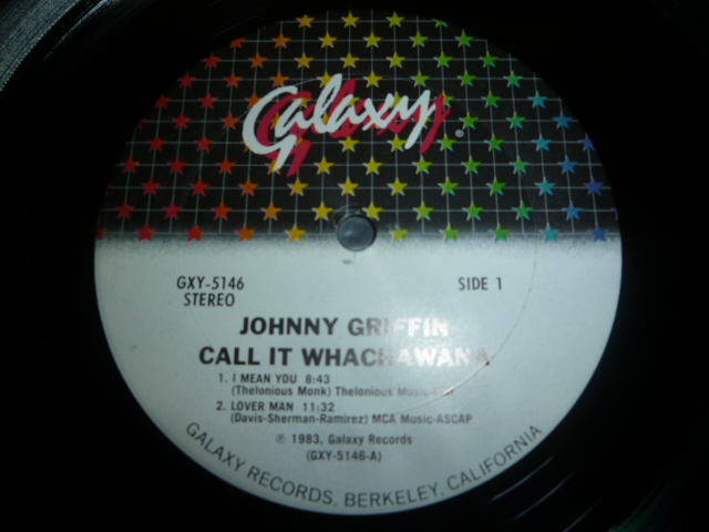 画像: JOHNNY GRIFFIN/CALL IT WHACHAWANA