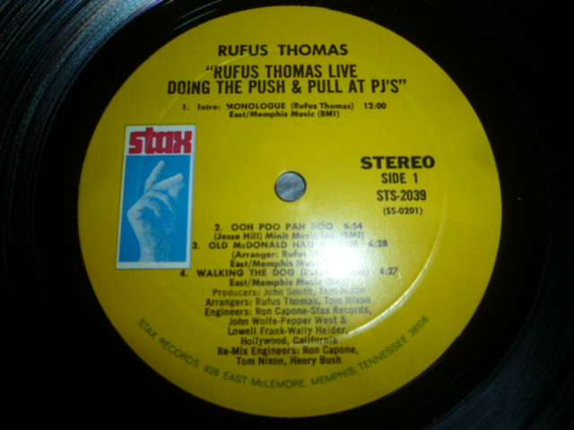 画像: RUFUS THOMAS/LIVE - DOING THE PUSH & PULL AT PJ'S