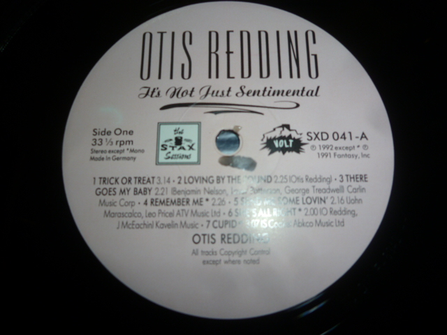 画像: OTIS REDDING/IT'S NOT JUST SENTIMENTAL