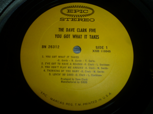 画像: DAVE CLARK FIVE/YOU GOT WHAT IT TAKES