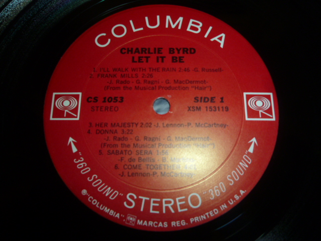 画像: CHARLIE BYRD/LET IT BE