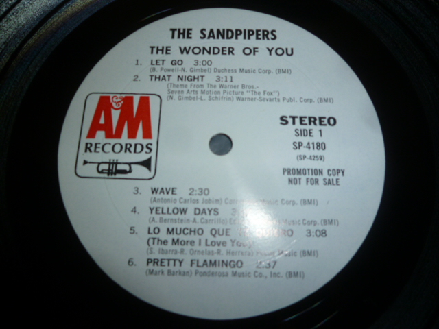 画像: SANDPIPERS/THE WONDER OF YOU