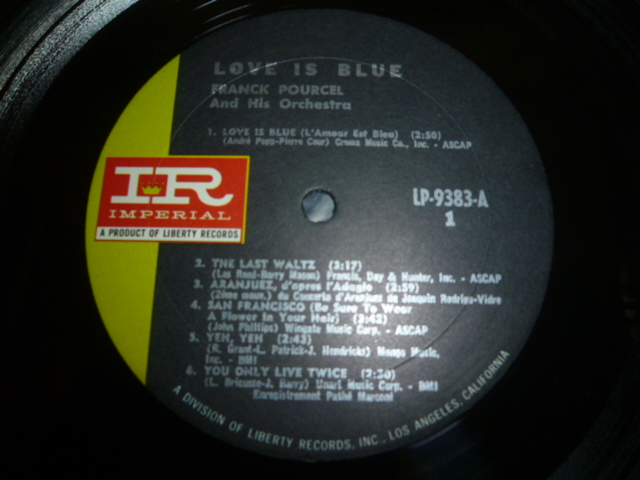 画像: FRANK POURCEL/LOVE IS BLUE