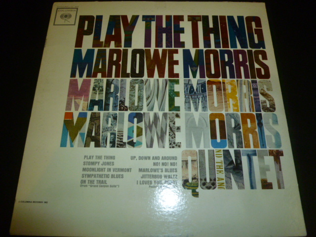 画像1: MARLOWE MORRIS QUINTET/PLAY THE THING