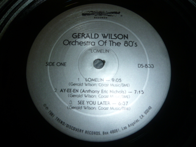 画像: GERALD WILSON'S ORCHESTRA OF THE 80'S/LOMELIN