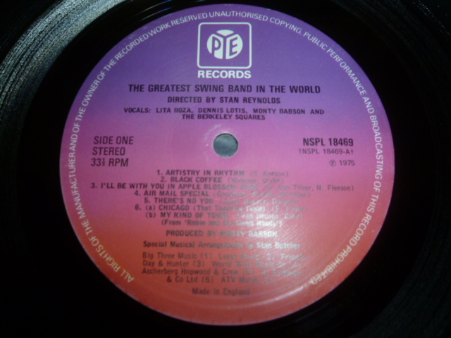 画像: GREATEST SWING BAND IN THE WORLD/SAME