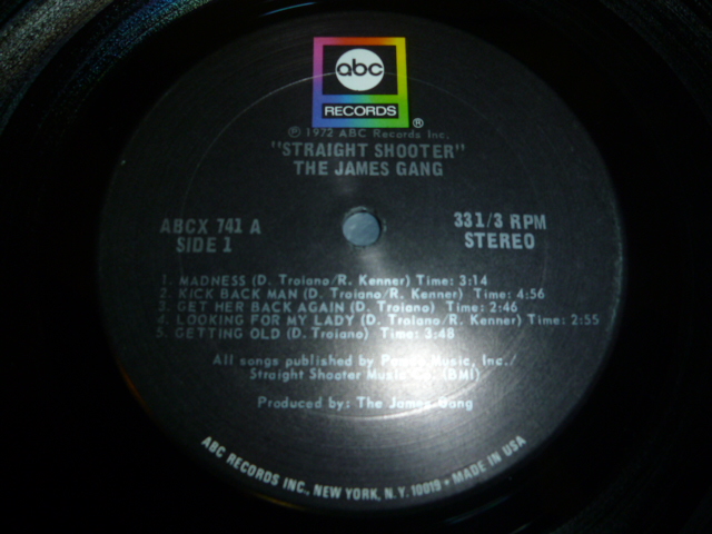 画像: JAMES GANG/STRAIGHT SHOOTER