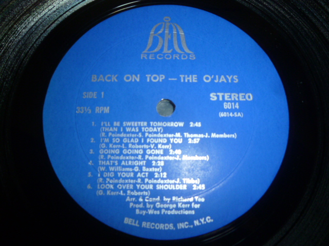 画像: O'JAYS/BACK ON TOP