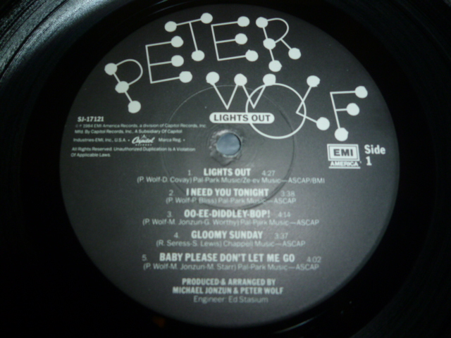 画像: PETER WOLF/LIGHTS OUT