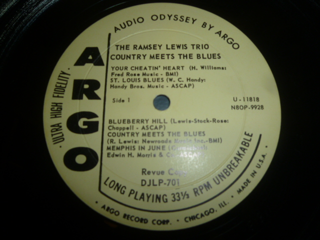 画像: RAMSEY LEWIS TRIO/COUNTRY MEETS THE BLUES