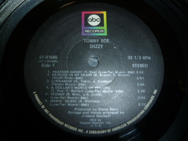 画像: TOMMY ROE/DIZZY