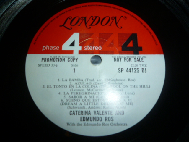 画像: CATERINA VALENTE WITH EDMUNDO ROSS & HIS ORCHESTRA/SILK 'N' LATIN