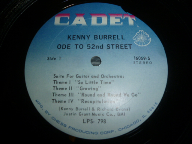 画像: KENNY BURRELL/ODE TO 52ND STREET