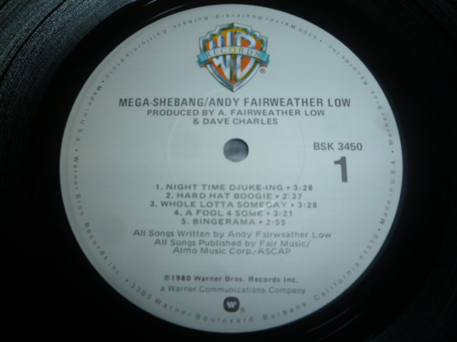 画像: ANDY FAIRWEATHER LOW/MEGA-SHEBANG