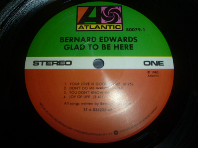 画像: BERNARD EDWARDS/GLAD TO BE HERE