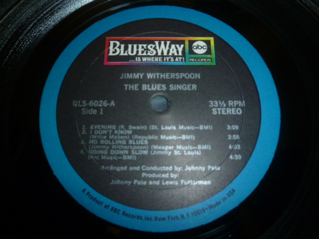 画像: JIMMY WITHERSPOON/THE BLUES SINGER