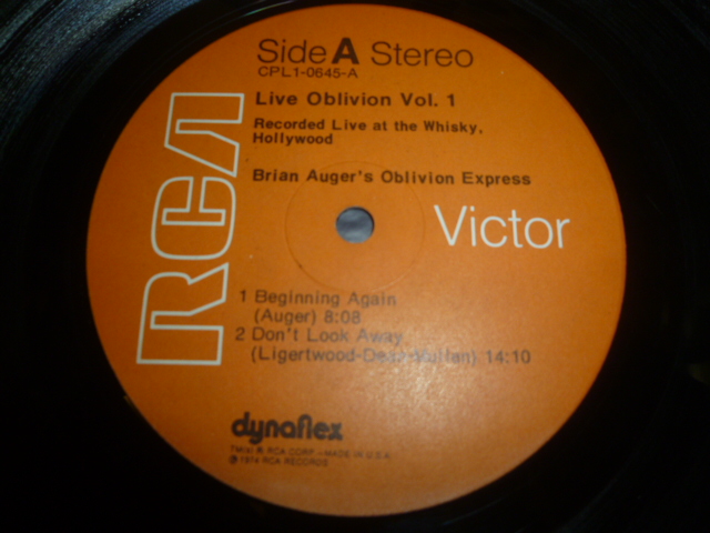 画像: BRIAN AUGER'S OBLIVION EXPRESS/LIVE OBLIVION VOL. 1