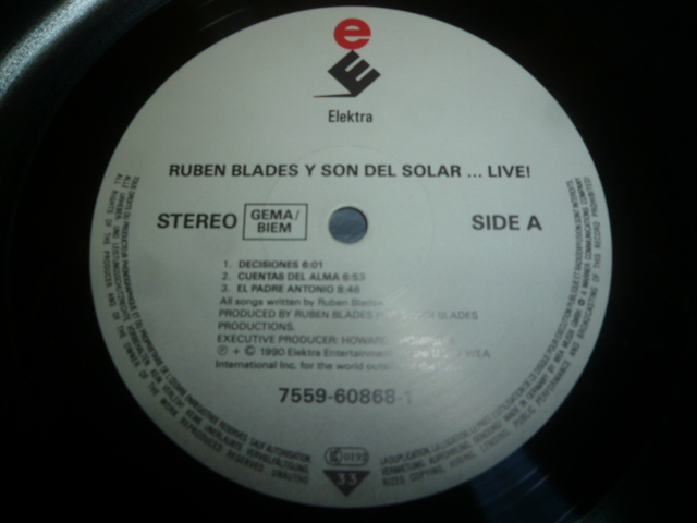 画像: RUBEN BLADES Y SON DEL SOLAR/LIVE !