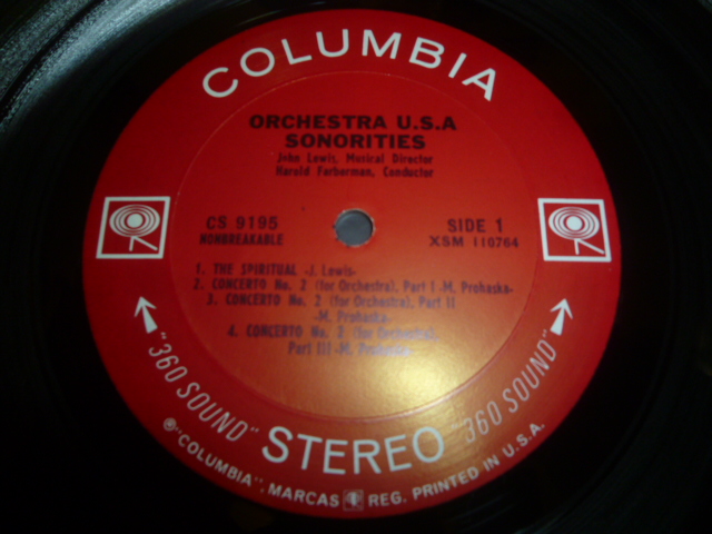 画像: ORCHESTRA U.S.A./SONORITIES