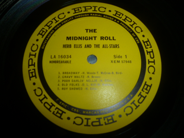 画像: HERB ELLIS & THE ALL-STARS/THE MIDNIGHT ROLL