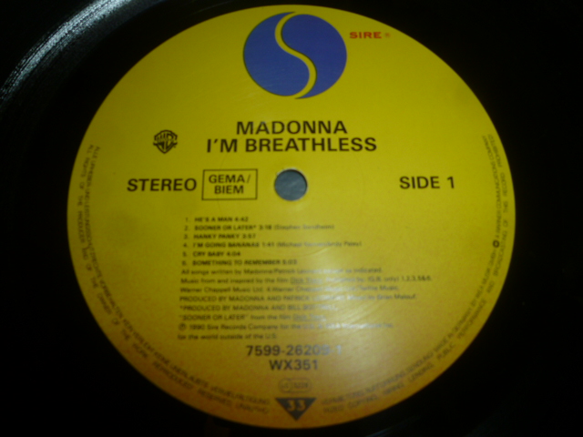 画像: MADONNA/I'M BREATHLESS