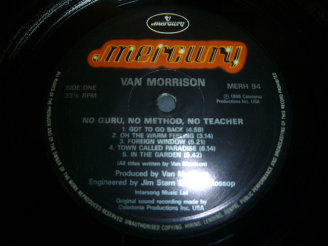 画像: VAN MORRISON/NO GURU, NO METHOD, NO TEACHER
