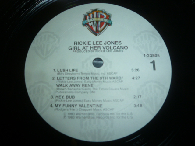 画像: RICKIE LEE JONES/GIRL AT HER VOLCANO (10")