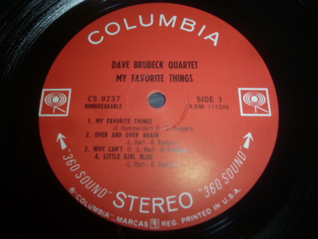 画像: DAVE BRUBECK QUARTET/MY FAVORITE THINGS