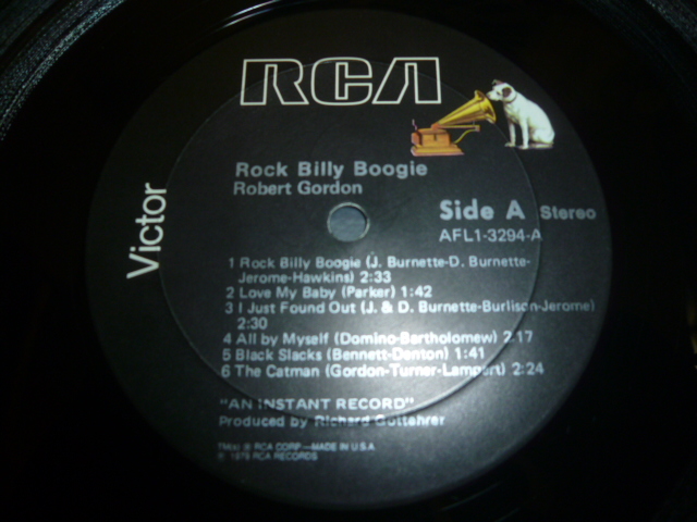 画像: ROBERT GORDON/ROCK BILLY BOOGIE