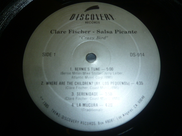 画像: CLARE FISCHER - SALSA PICANTE/CRAZY BIRD