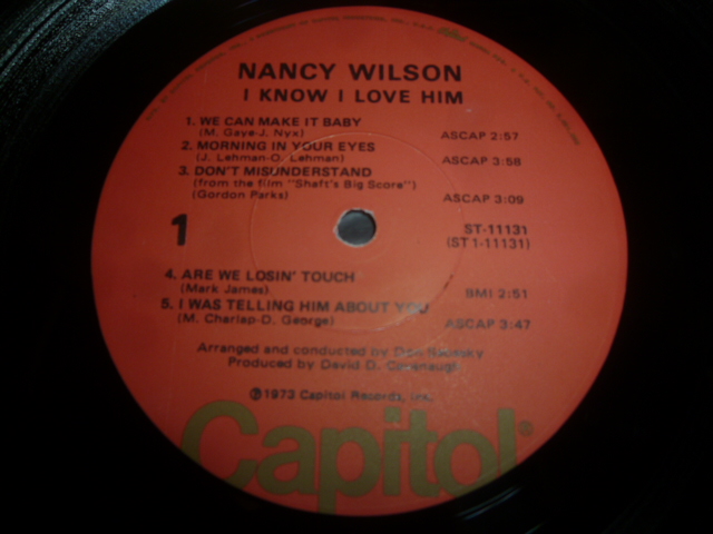 画像: NANCY WILSON/I KNOW I LOVE HIM