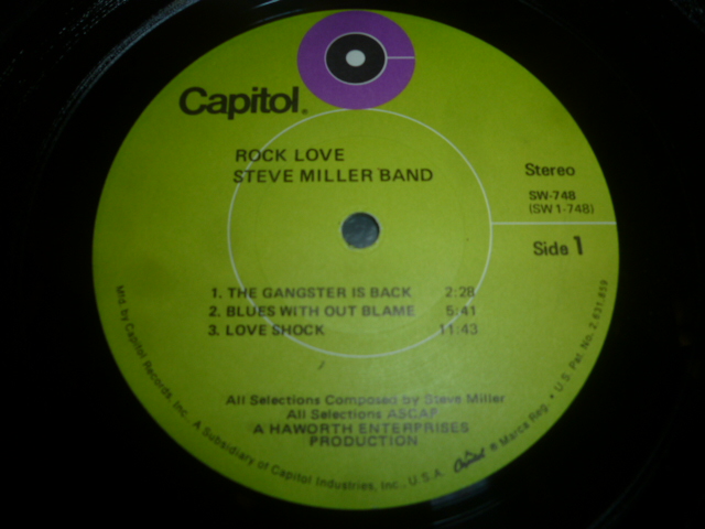 画像: STEVE MILLER BAND/ROCK LOVE