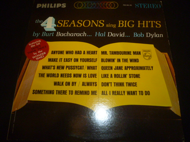 画像1: FOUR SEASONS/SING BIG HITS BY BURT BACHARACH & HAL DAVID, BOB DYLAN