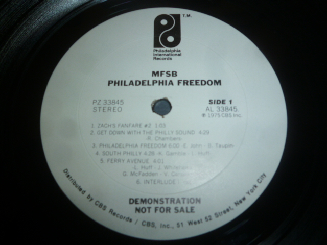 画像: MFSB/PHILADELPHIA FREEDOM