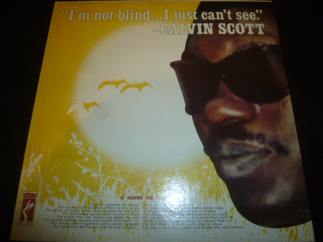 画像1: CALVIN SCOTT/I'M NOT BLIND ... I JUST CAN'T SEE