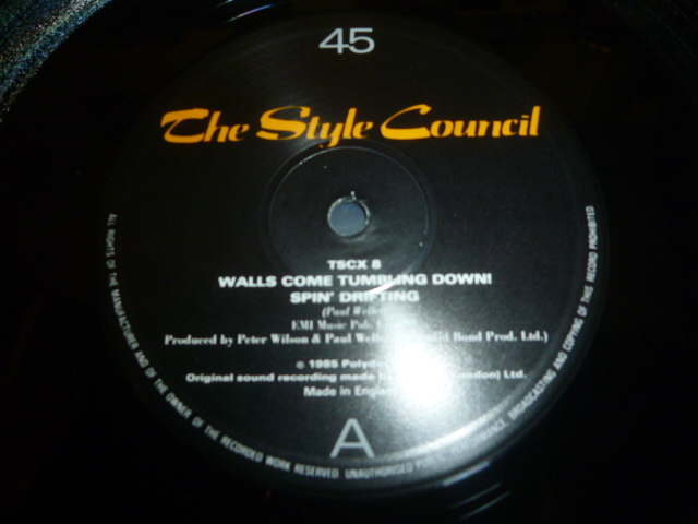 画像: STYLE COUNCIL/WALLS COME TUMBLING DOWN ! (12")