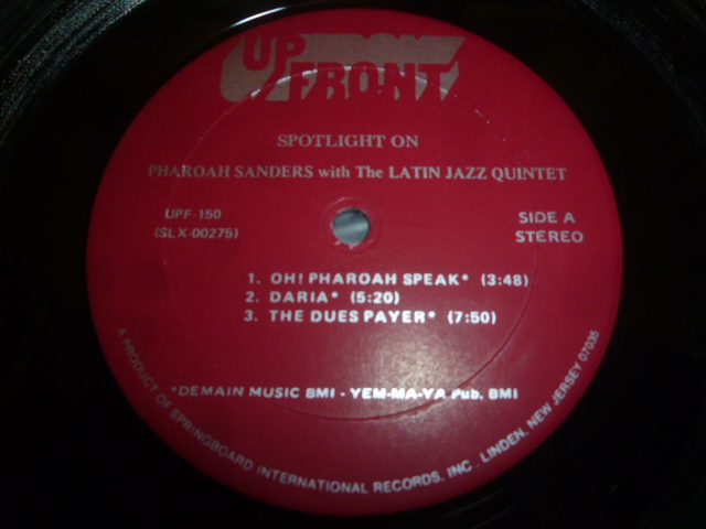 画像: PHAROAH SANDERS WITH THE LATIN JAZZ QUINTET/SPOTLIGHT ON