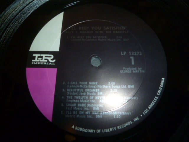 画像: BILLY J. KRAMER WITH THE DAKOTAS/I'LL KEEP YOU SATISFIED