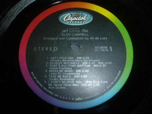 画像: GLEN CAMPBELL/HEY, LITTLE ONE