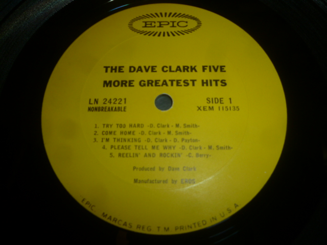 画像: DAVE CLARK FIVE/MORE GREATEST HITS