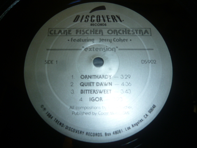 画像: CLARE FISCHER ORCHESTRA/EXTENSION