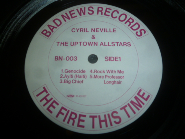 画像: CYRIL NEVILLE & THE UPTOWN ALLSTARS/THE FIRE THIS TIME