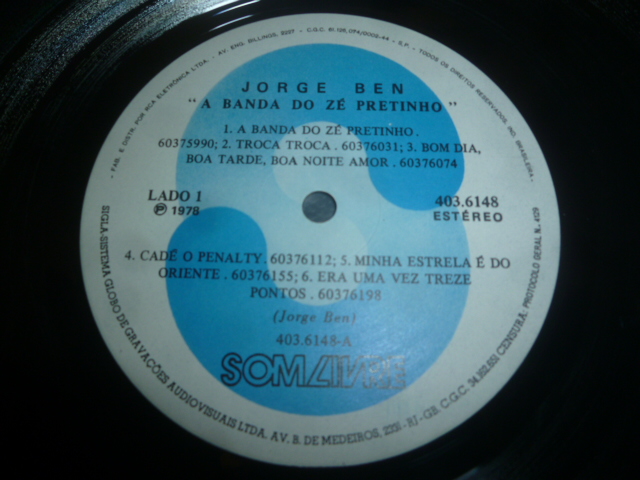 画像: JORGE BEN/A BANDA DO ZE PRETINHO