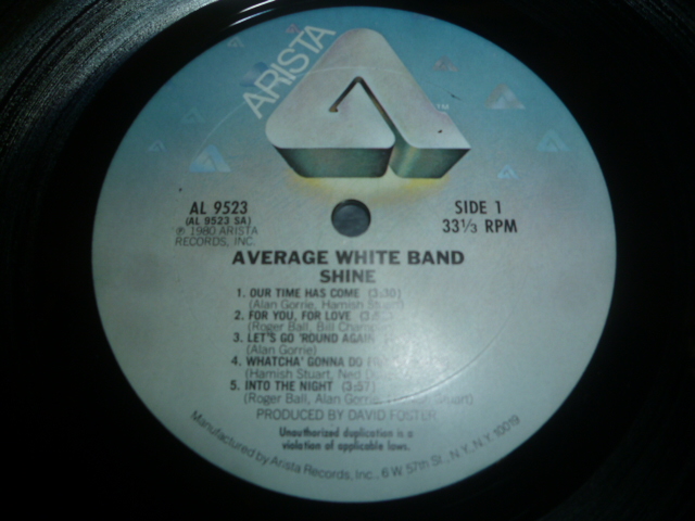 画像: AVERAGE WHITE BAND/SHINE