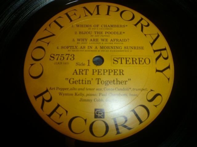 画像: ART PEPPER/GETTIN' TOGETHER !